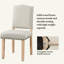 Chaise parsons rembourrée H 19,7 po Amire-1131318467