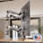 Mount-It! Full Motion Quad Monitor Desk Mount with Gas Spring Arms for monitors up to 32", Silver