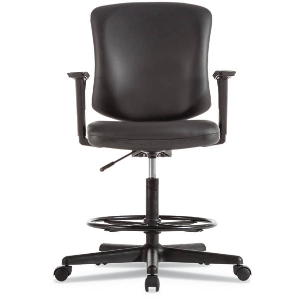 Ebern Designs Annessia Genuine Leather Drafting Chair & Reviews | Wayfair