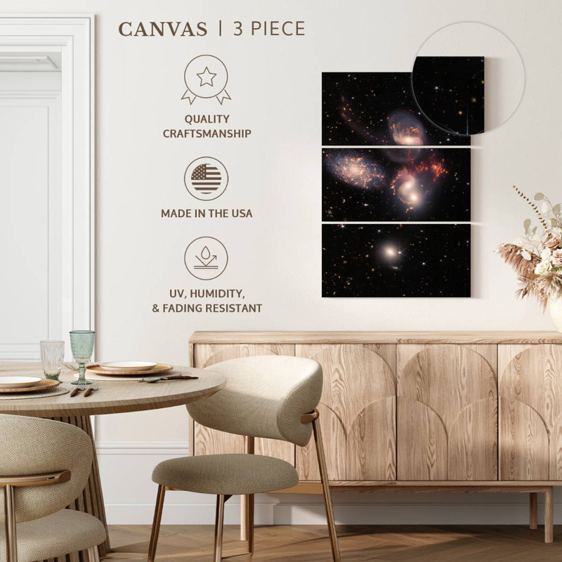 James Webb's Stephan's Quintet, 65" H x 42" W