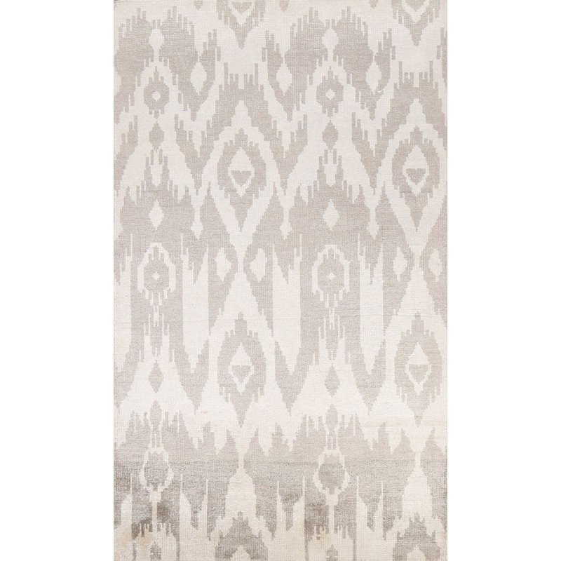 Tapis oriental contemporain abstrait 5 x 8