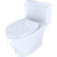 Toilette allongée une pièce à hauteur universelle 1,28 GPF TOTO® Nexus® avec CEFIONTECT® et siège SS124 SoftClose, prêt pour WASHLET® +, blanc coton-48006146