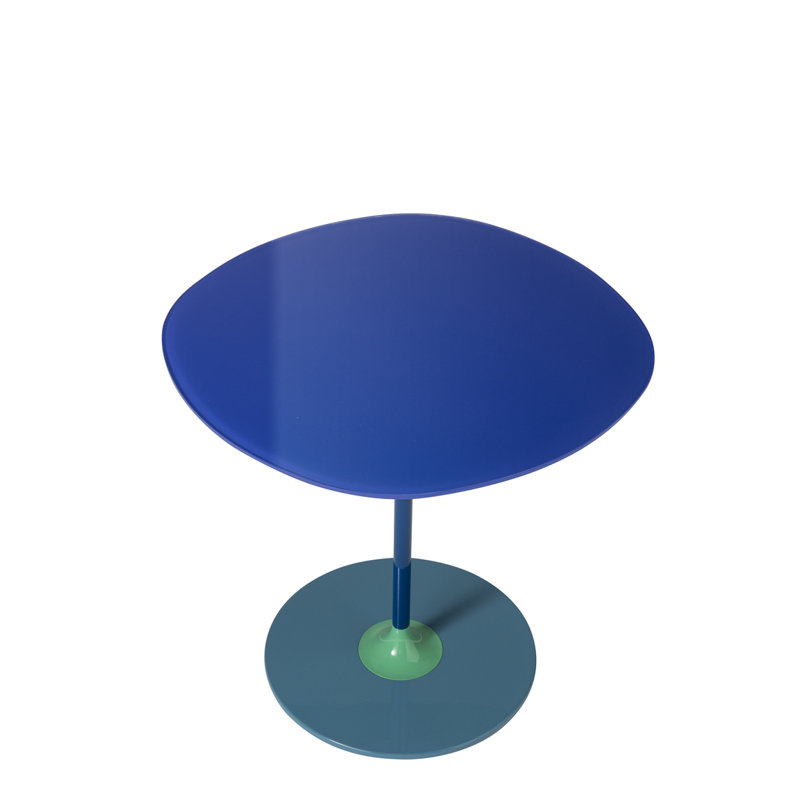 Thierry Glass End Table, Blue