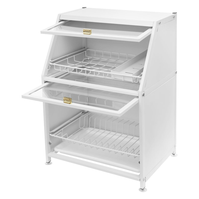 Égouttoir à vaisselle 15,75 x 11,81 x 22,05 po, Blanc
