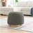 Round Upholstered Ottoman, Footstool For Bedroom, Entryway-985307091