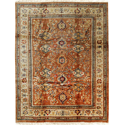 Tapis brun mohair transitionnel All-Over Angora