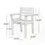 Ensemble de 2 fauteuils de patio en bois d'acacia-1156577006