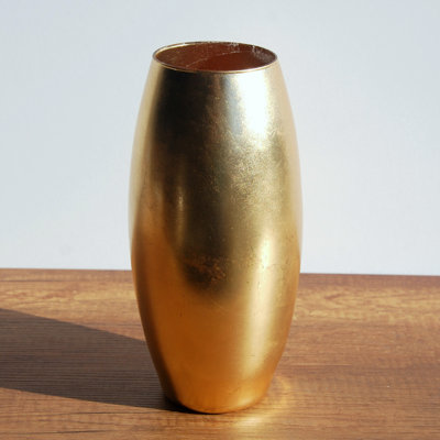 AMARYLLIS Marble Gilded Glass Bullet Vase