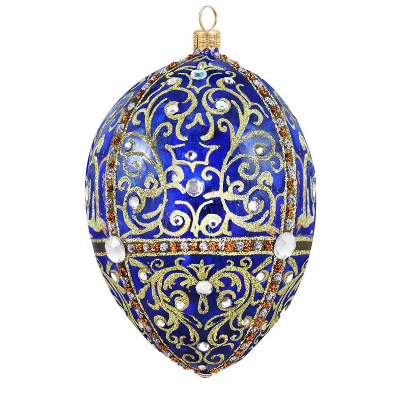 Gold Filigree Jeweled Egg