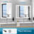 36" X 28" Led Bathroom Mirror, 5 Mins , 3 Colors Adjustable, Stunning Hd Reflection, Wall Mounted Dimmable, Coveted Reflection-282163604