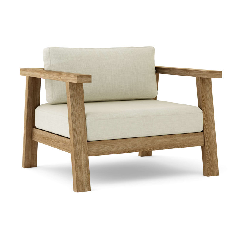 Palermo Outdoor 12 - Piece Teak Conversation Set, Canvas Natural Sunbrella® Canvas