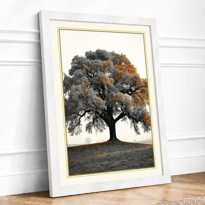 Enduring Oak Rustic - Print, A2 - 59.4 x 42.0 cm, White