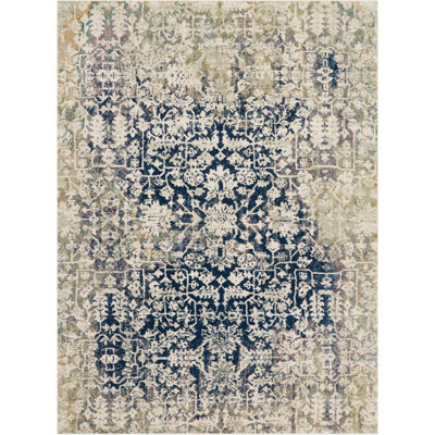 Tapis oriental beige / bleu Dreya