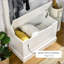 Portemanteau avec banc de rangement, blanc | Blanc | Portemanteaux-251744633