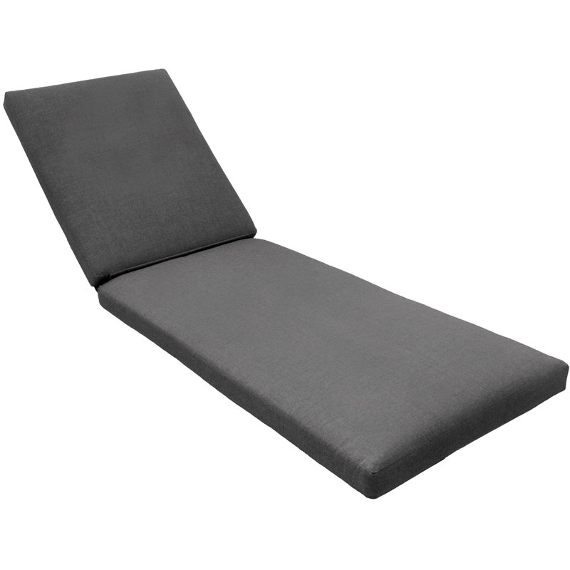 Eddie Bauer Outdoor Chaise Lounge Cushion, Sunbrella Fade & Water Resistant for Pool-Side Chaise Loungers & Deck Recliners