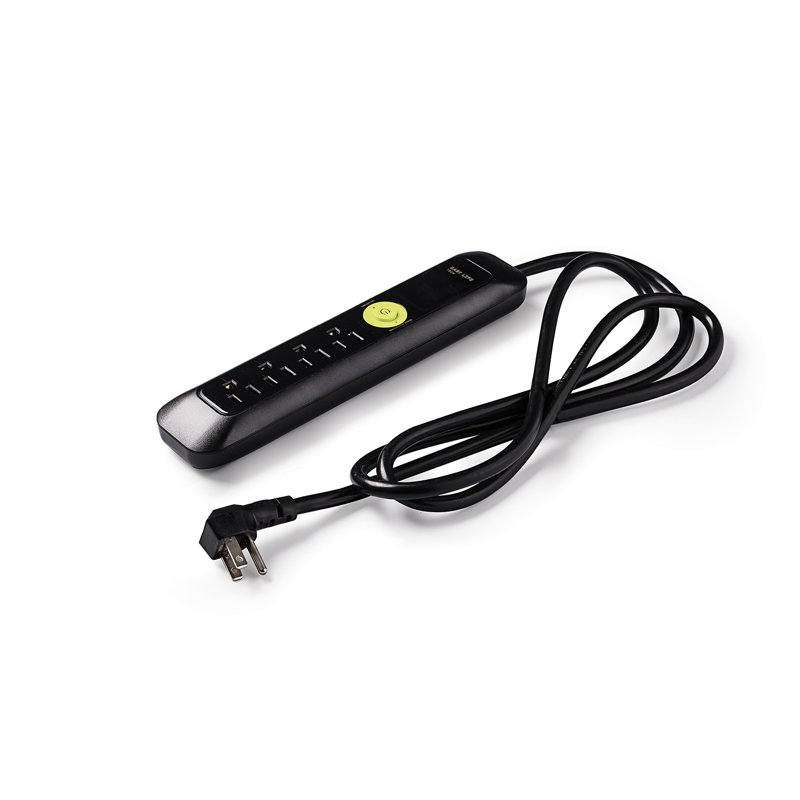Protecteur de surtension à 4 prises Power Strips, Noir