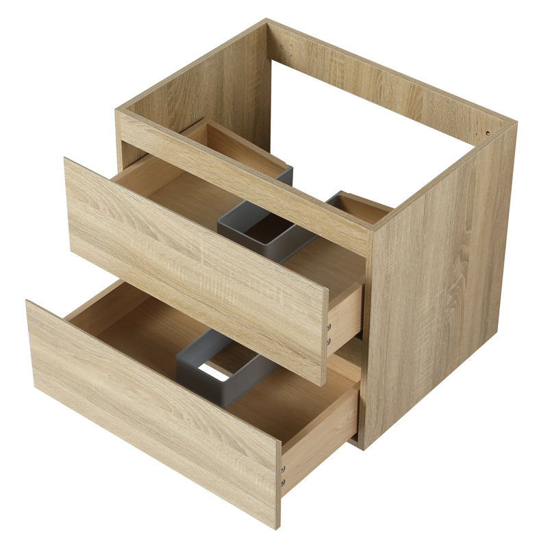 Armoire de salle de bain murale flottante 24 po moderne (armoire seulement)