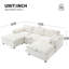 Canapé modulaire 86,5 po Chenille-1153415240
