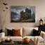 «Dark Fantasy Castle» avec art mural sur toile d'Halloween-1293573229