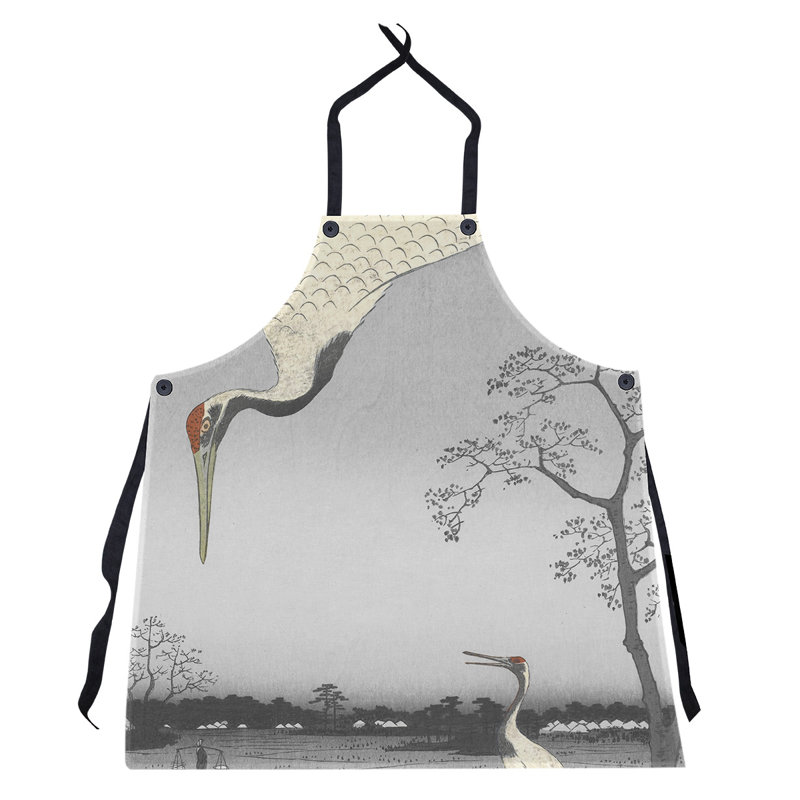 Bib Apron, Grayscale/Gray