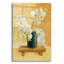 Art mural en verre «White Orchids In Black Vase» par Danhui Nai-2056562270