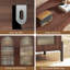 Buffet 55 "en noyer avec tablettes réglables