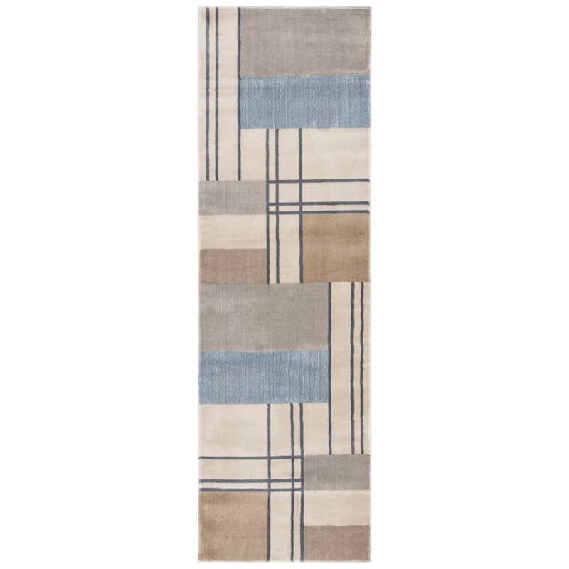 Tapis géométrique Bohuslavice Orwell 300 Performance, Tapis de couloir 2 pi 2 po x 7 pi