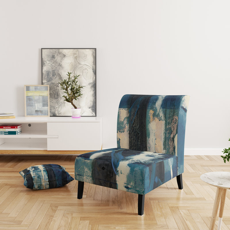 Fauteuil de chambre rembourré Deep Woods II Indigo - Country Charm