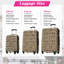Valise à roulettes Hardshell 3 pièces avec valise TSA