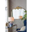 39.5" X 35" Gold Arched Mirror With Metal Frame, Wall- Mounted Mirror For Living Room Bedrrom-10699464
