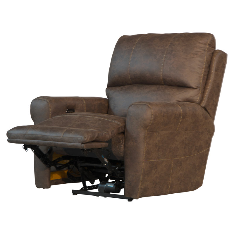 Maddie Upholstered Recliner, Ash, Power