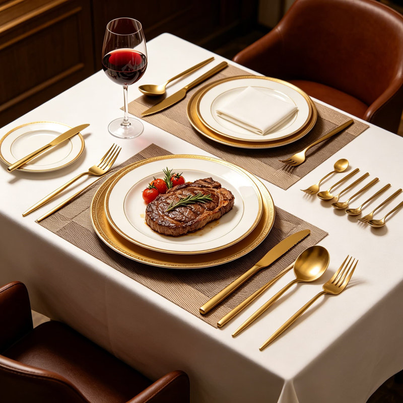 Service de 60 pièces pour 20 pièces en argent doré, ensemble de couverts en acier inoxydable plaqué or titane avec couteaux, fourchettes, cuillères, ensemble de couverts pour un anniversaire de mariage, va au lave-vaisselle