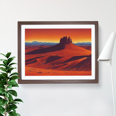 Contoured Desert - Framed Print