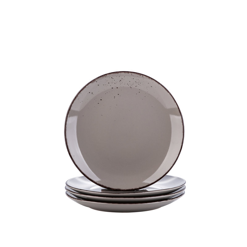 21.5cm Porcelain China Salad or Dessert Plate,  , Grey