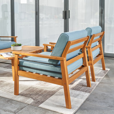 Chaise de patio avec coussins Avalon