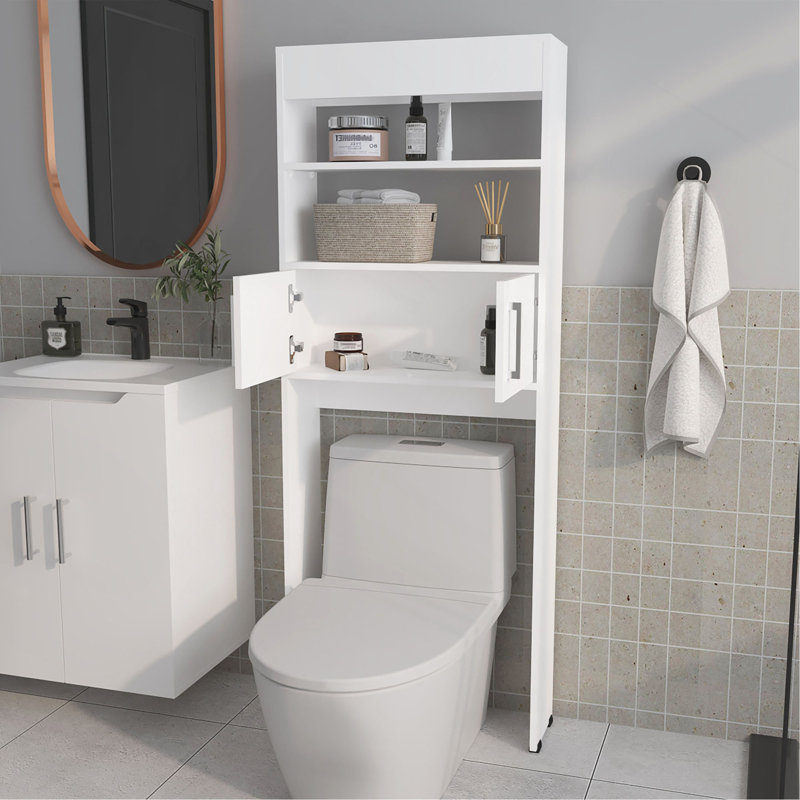 Armoire de rangement 2 portes avec tablettes ouvertes