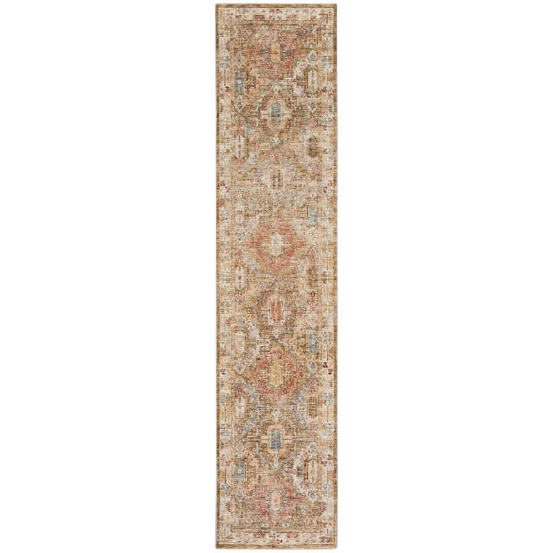 Geometric Indoor Rug, Rectangle 2'3" x 10'2"