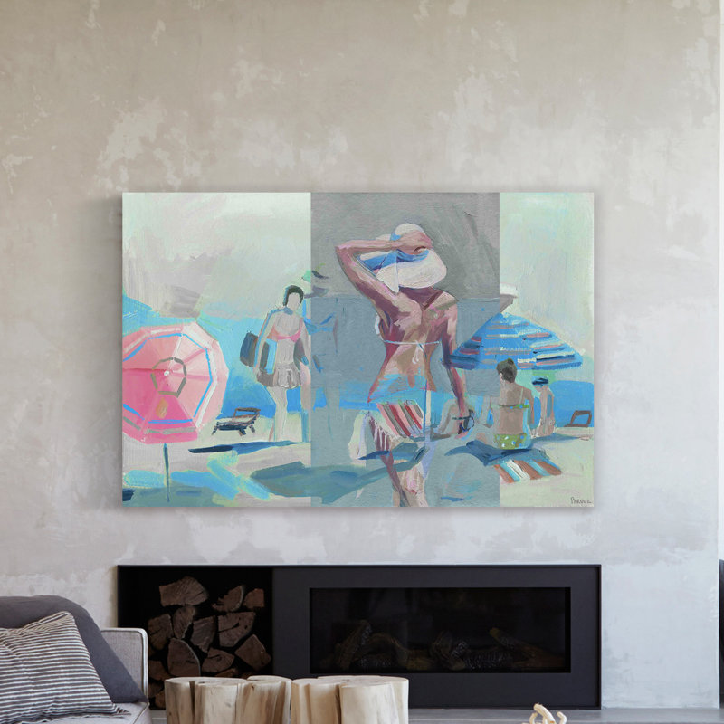 Parvez Taj - Wrapped Canvas Painting, 30cm H x 45cm W