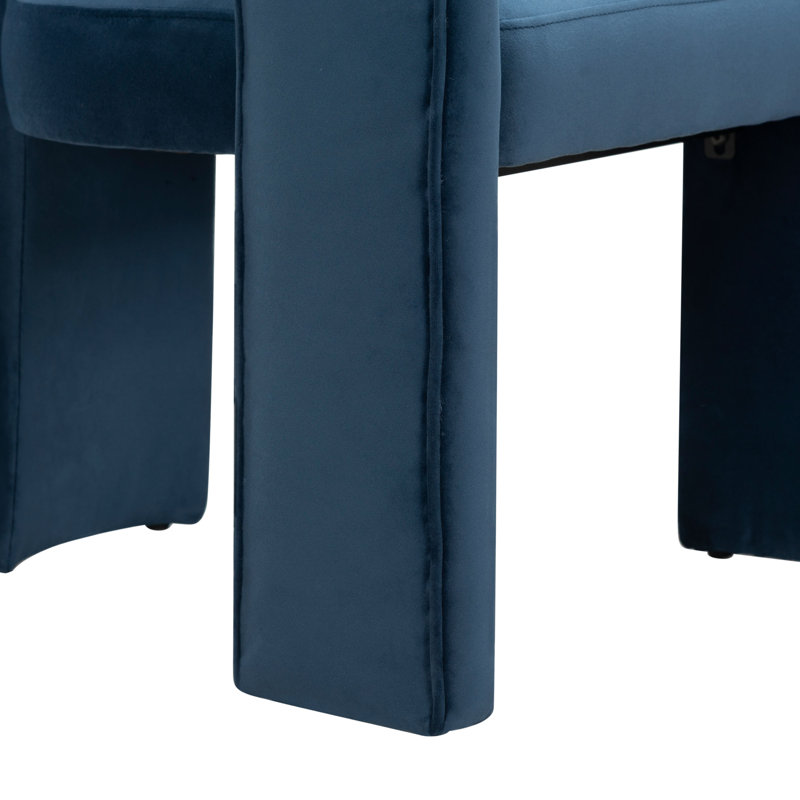 Meline Dining Chair, Navy Velvet
