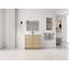 Meuble-lavabo sur pied 36 po avec lavabo en résine et 2 portes d'armoire à fermeture en douceur, contreplaqué-126233333