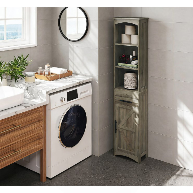 Armoire de rangement étroite, étroite et étroite avec tiroir