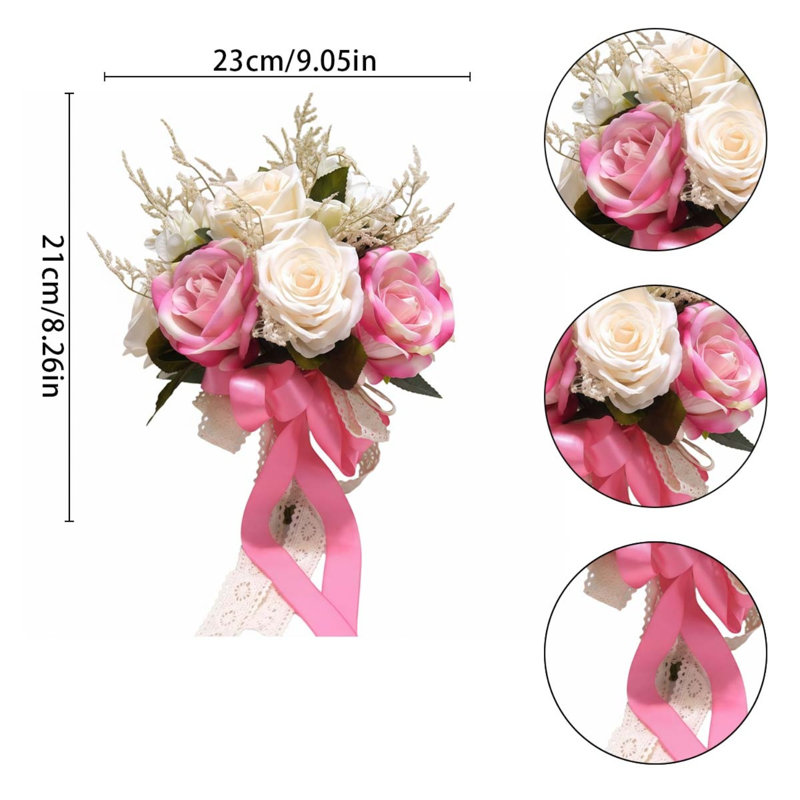 Bouquet de mariage, Rose clair