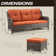 Anahit 3-Piece Wicker Outdoor Seating Group with Cushions