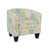 Under the Sea Teal/Cream Polyester Blend