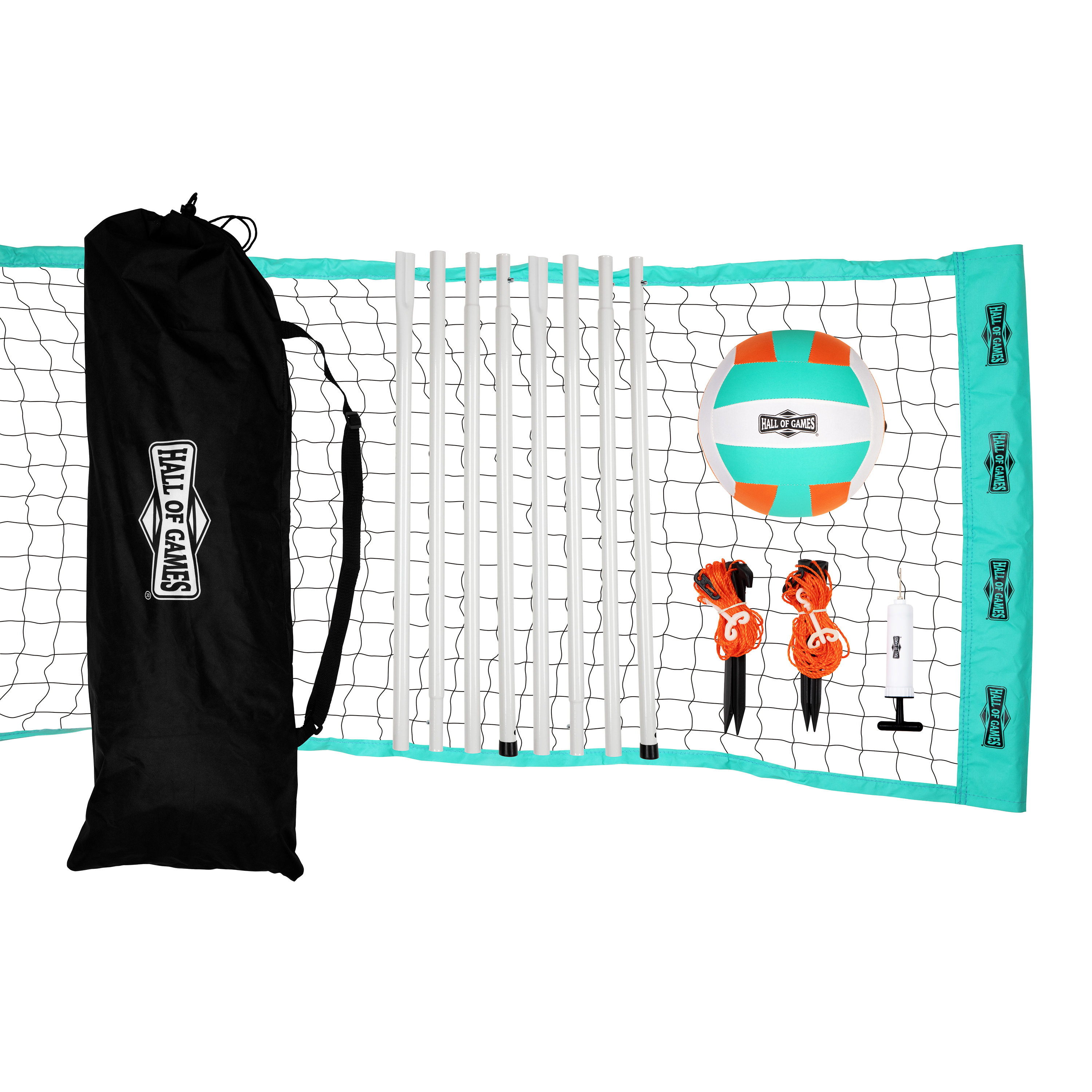 Hall of Games 20ft Outdoor Volleyball Net and Carrying Bag Set with