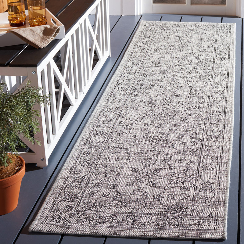 Antavis Performance Oriental Indoor/Outdoor Area Rug, Runner 2'3" x 8'