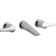 Compel Double Handle Wall Mounted Tub Spout Trim
