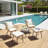 5 Piece Outdoor Patio Furniture Set, Patio Bistro Set With Ottoman-1241462365