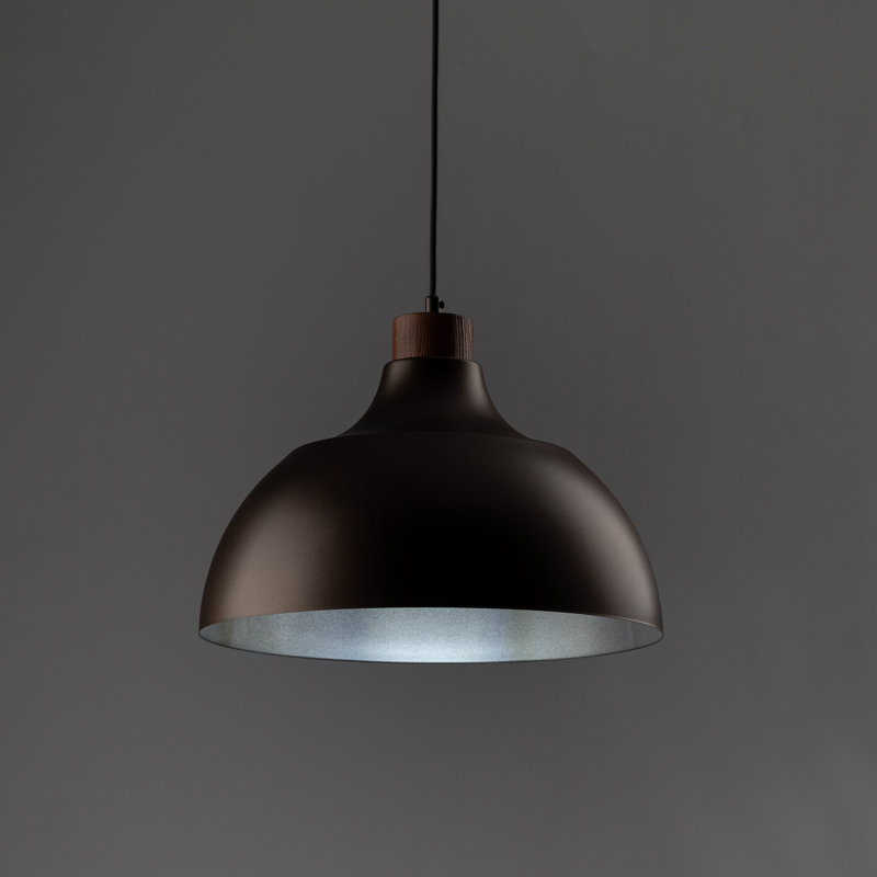 Luminaire suspendu CAP rouge brique, Brun