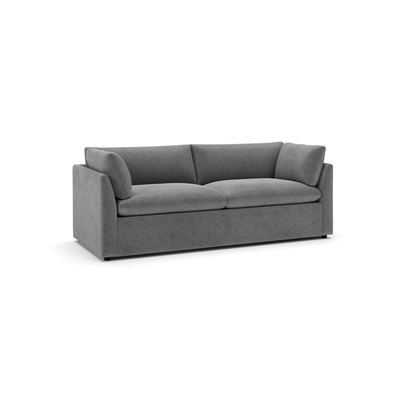 Canapé rembourré 86 po Kallie, Lin texturé gris anthracite Zuma